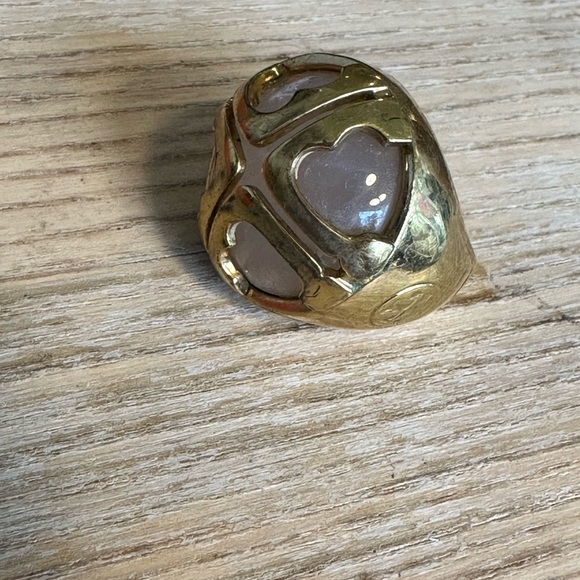 Tory Burch rose quartz ring. - Picture 2 of 3